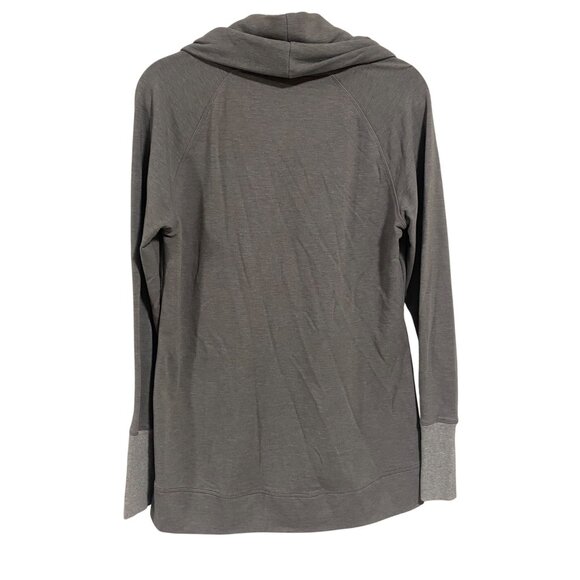 Athleta Tranquility Gray Cowl Neck Pullover Tunic‎ Size M - Picture 7 of 9